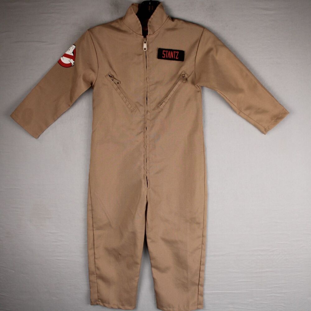 Ghostbusters Ray Stantz Costume Jumpsuit Kids Tan Cosplay Suit No Size Tan